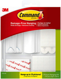 COMMAND STRIPS, BROOM/MOP STORAGE GRIP, MULTI SIZE UTILITY HOOKS