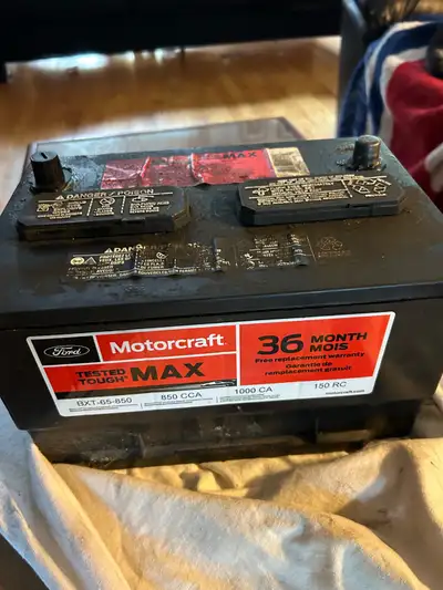 Truck Battery 2.5 years old off Ford F150