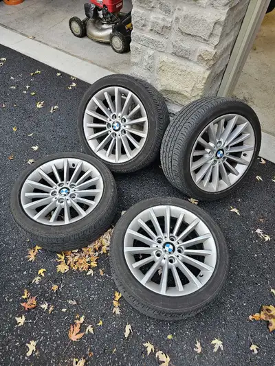 - came off my e90 bmw - squared factory BMW wheels