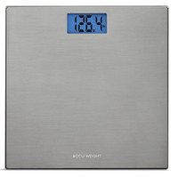 Accuweight Stainless Steel on Tempered Glass Digital Scale