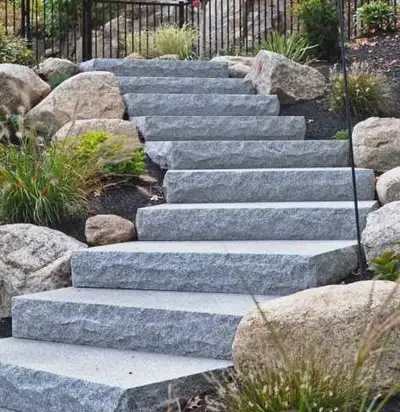 outdoor granite steps, View more