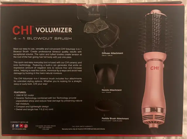 CHI Volumizer 4 in 1 Blowout Brush62863268365569121
