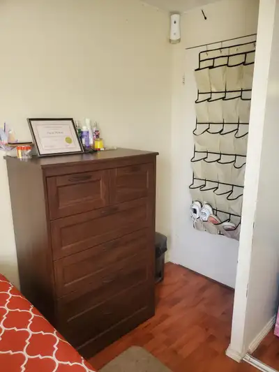 1 10x10 private furnish bedroom in on apartment building in Mississauga shared bathroom and kitchen,...
