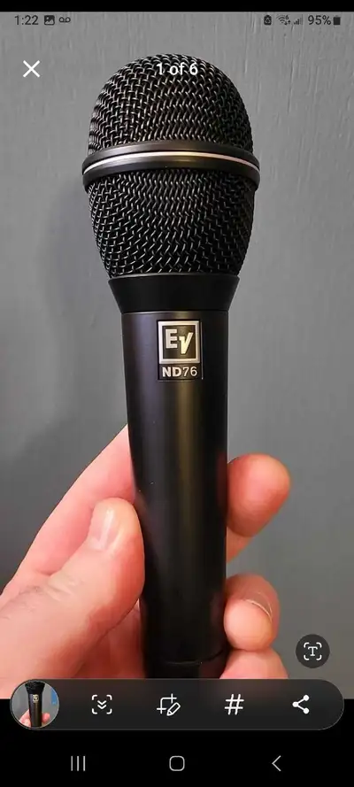 Electro voice ND 76 Dynamic Microphone. New. Shipping Available!, View more