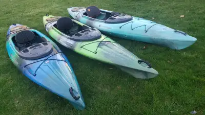 3x Pungo 120 kayaks made by Wilderness Systems. $1200 each. Only the green one is available. The col...