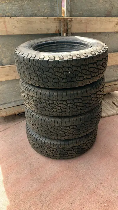 BFGoodrich Trail-Terrain A/T Tires on Steel Rims – Set of 4 225/65R17 Set of four BFGoodrich Trail-T...