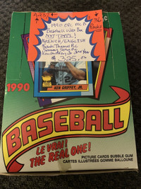 1990 OPC Baseball Cards Wax Box Thomas RC 36 Packs Showcase 319