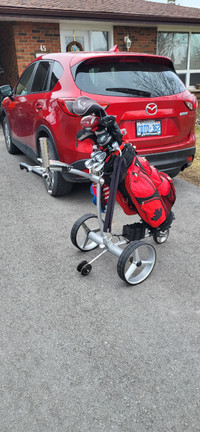 Remote powered golf cart