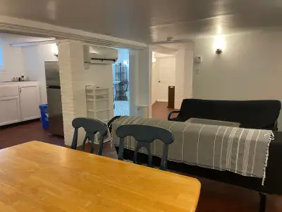 Fully Furnished Basement Apartment for 2 month sublet starting July 1 with option to renew September...