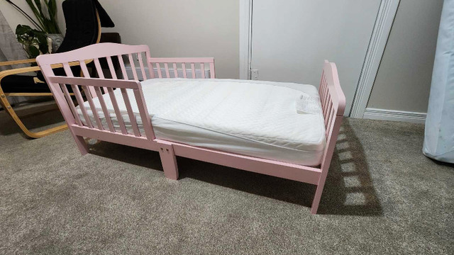 New toddler bed pink - $125 was $245 new in Beds & Mattresses in Oshawa / Durham Region - Image 2
