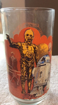 VINTAGE 1977 STAR WARS R2-D2/C-3PO Burger-King Coca-Cola COKE