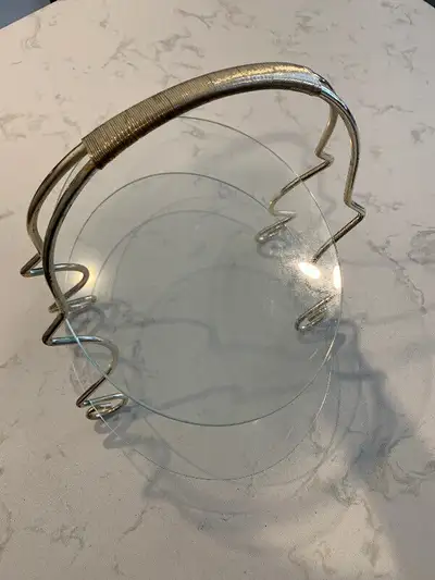 Vintage Glass stand, View more