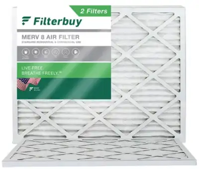 Filterbuy replacement air filters (18 by 20 by 1 inches) for furnaces, air conditioners, heat pumps,...