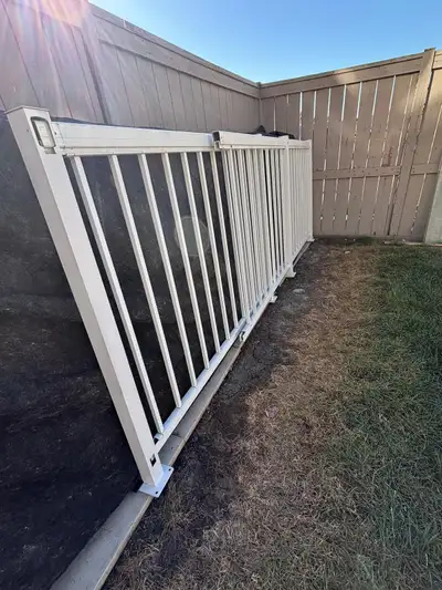 White Aluminum Deck Railing (Around 18 Feet Total), View more