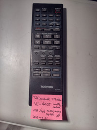 Télécommande Toshiba Remote Control VC-442T For VCR/VHS