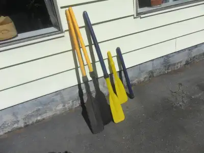 Two part canoeing paddles. Got rid of the boat but now found we still have the paddles. They are two...