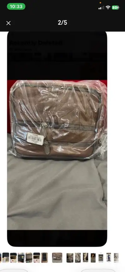 Men's Zippered Leather Side Bag, View more