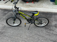 CCM Ruckus Kids' Bike, Black & Yellow, 18-in