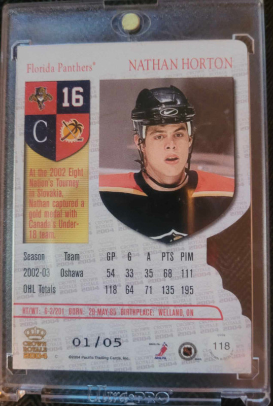 Nathan Horton Rookie Card (1 out of 5) in Hockey in Moncton - Image 2