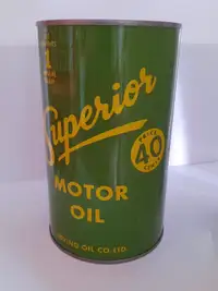 Vintage antique Irving oil can year 50 s'  Superior oil can 