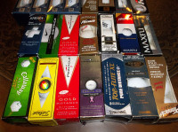Golf balls , new , various brands