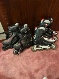 2 Pairs of Rollerblades Size 6 and 7