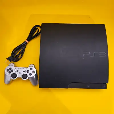I'm selling this Playstation 3 (PS3) Slim Console with a silver controller. It's been tested and eve...