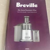 Breville juicer with the gadgets “reduced”