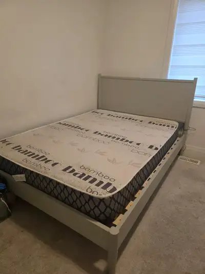 Double bed frame with mattress, View more