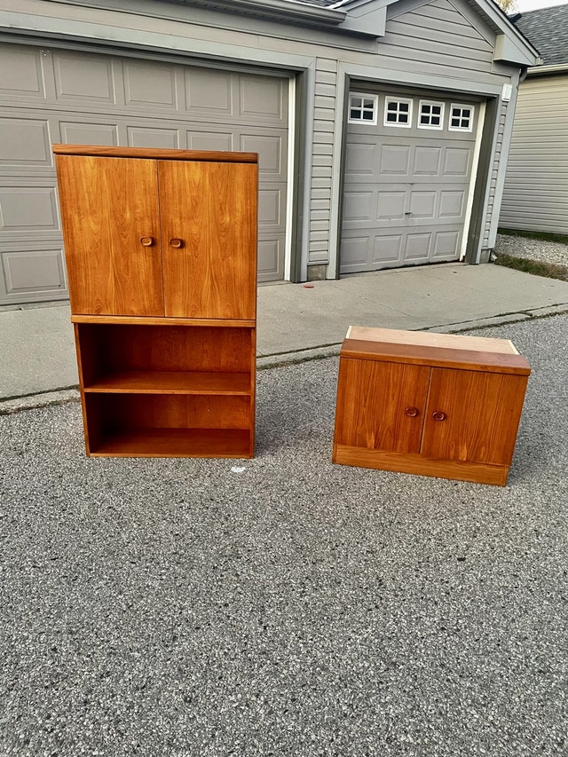 MCM Teak Storage Hutches & Display Kitchener