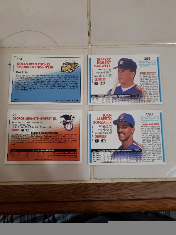 1992 Donruss Baseball Series1 Complete Set in Arts & Collectibles in Chatham-Kent - Image 3