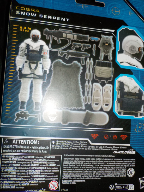 GIJoe Classified Snow Serpent Action Figure 93 Never Been Opened in Toys & Games in Oshawa / Durham Region - Image 2