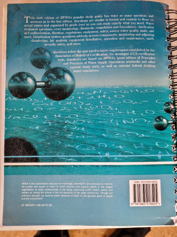 Water & Waste Water Operator Certification Study Guide in Textbooks in Bathurst - Image 3