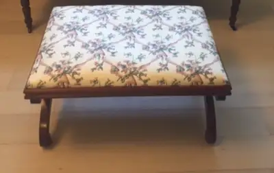 Antique Walnut Foot Stool - Circa 1880s, View more