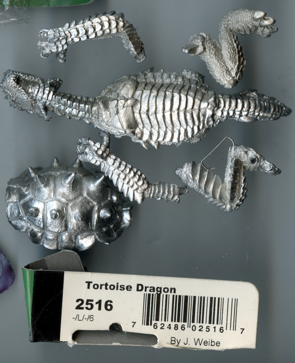 2516 Tortoise Dragon Reaper Miniatures Legends Metal 28mm AD&D