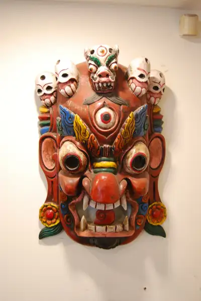 Balinese Mask large wooden wall art hanging, View more