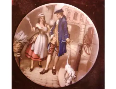 Vintage  Hand Made Enamel On Copper by P.G. Collins, View more