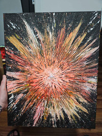 Exploding Sun Texturized Painting Medium