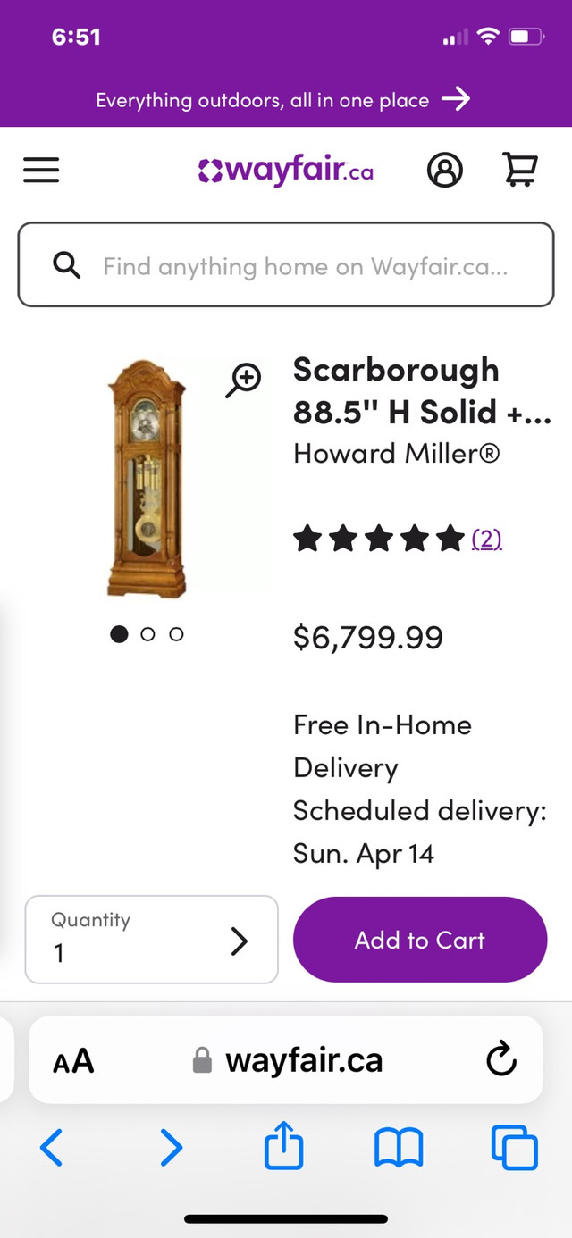 Grandfather clock  in Arts & Collectibles in Mississauga / Peel Region - Image 2