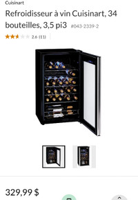 Refrigerateur refroidisseur a vin cuisinart comme neuf