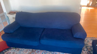 Couch with love seat and ottoman