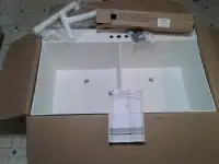 Mustee  24"×40" double laundy tub NIB c/w parts & instructions