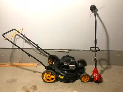 Gas Lawn Mower & Grass Trimmer for Sale : As Is Poulan Pro - Gas Mower Homelite - Grass Trimmer Sell...
