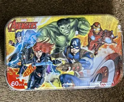Marvel Avengers 60 Piece Puzzle in Tin Case New Sealed, View more