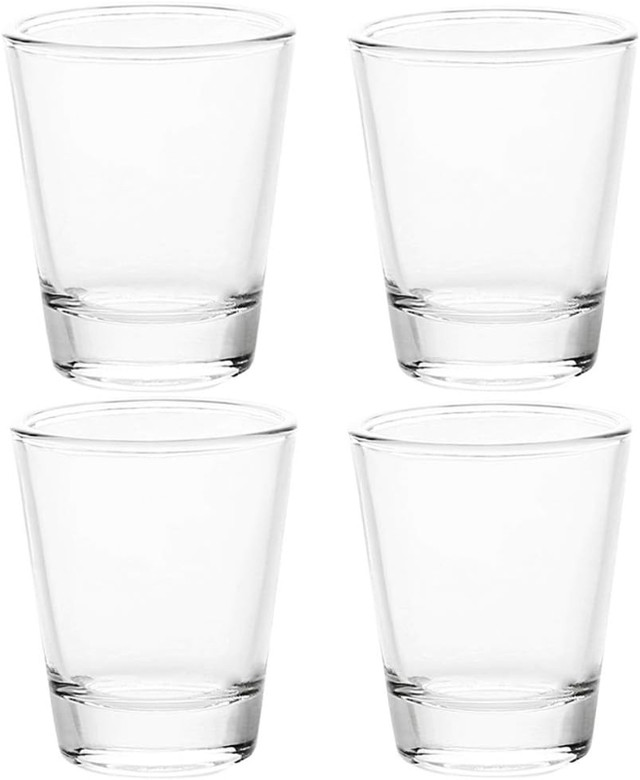 1.5 oz Shot Glasses Sets with Heavy Base, Clear Shot Glass (4) in Kitchen & Dining Wares in Markham / York Region