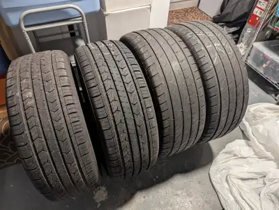 Set of 4 tires from a GMC Terrain. 235/55R18. Two of them are JoyRide and we're only used for a coup...