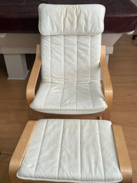 Ikea Armchair and footstool