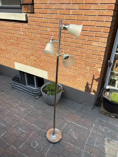 Three-Light Metal Floor Lamp, View more
