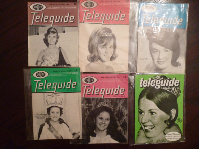 CHBC-TV guides x 6 1964-73 featuring Queen Silver Star Vernon BC in Arts & Collectibles in Vernon