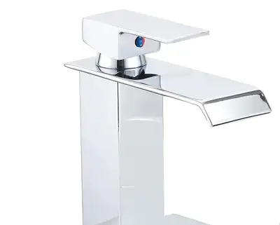 Brand new chrome bathroom waterfall faucet for sale. Single handle, one hole, modern basin, $40 FIRM...